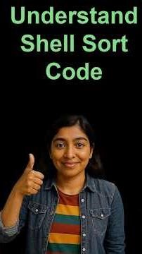 Shell Sort code. #sorting #codingchallenges #dsa #datastructuresandalgorithms #shellsort