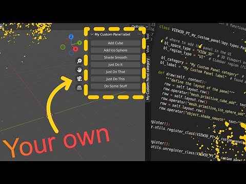 Create a Custom Blender Panel with less than 50 lines of Python code