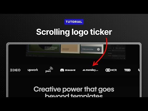How to create an infinite scrolling logo carousel (super easy!)