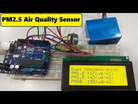 PM2.5 Air Quality/Dust Sensor & Arduino Interfacing tutorial with PMS5003
