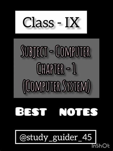 Computer System Class 9 | Chapter 1 | Solved Question & Answers (Q&A) 💻📝