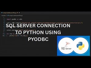Connecting SQL Server with Python using pyodbc