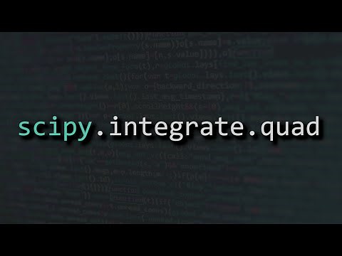 Numerical Integrals in Python