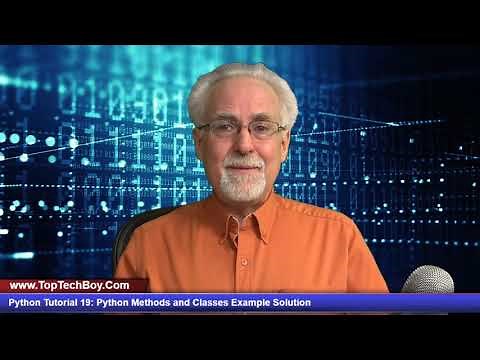 Python Tutorial 19: Python Classes and Methods Homework Examples