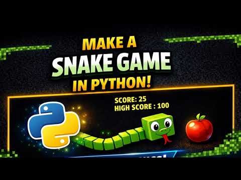 Classic Snake Game in Python | Python Turtle Game Tutorial
