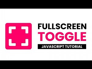 Toggle Fullscreen Mode On Click With Javascript