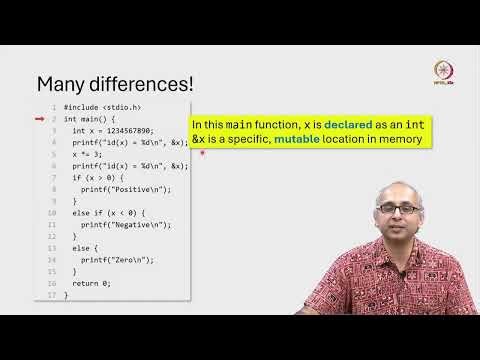 Lec 184 Key syntactic differences: Python vs C
