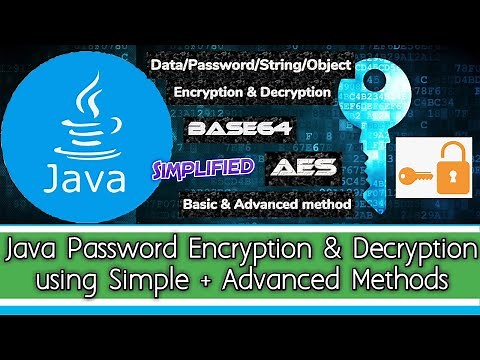 How to do Password Encryption and Decryption using Java