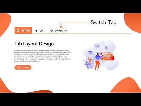 How To Make Tab Layout On Website Using HTML CSS And JavaScript