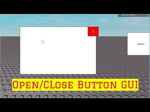 HOW TO MAKE A OPEN/CLOSE BUTTON GUI! || Roblox Studio