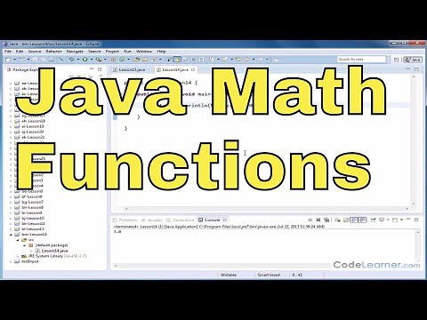 Java Tutorial - 14 - Rounding Numbers, Ceiling, and Floor (Math Functions)