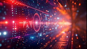 A futuristic classroom utilizes holographic displays and interactive technology to enhance the learning experience.