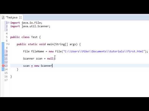 Java - I/O - Reading Files with Scanner