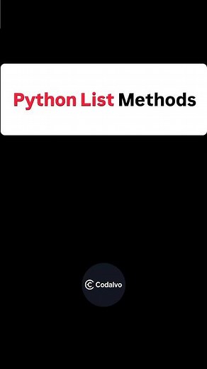 Python List Methods