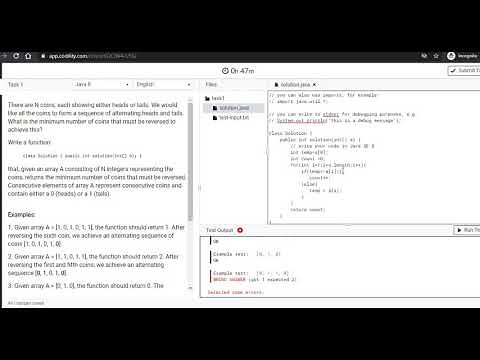 Java Developer Codility Exam | Sync Tech