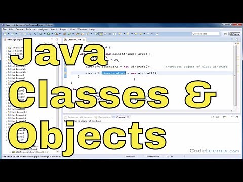 Java Programming Tutorial - 04 - Defining a Class and Creating Objects in Java