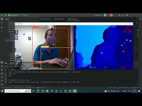 How to use and start intel realsense camera D455 with Python and Yolo V10 or V11, dept image Camera