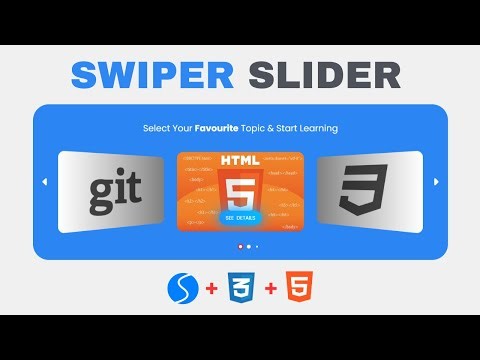 Responsive Card Slider using HTML CSS and Swiper JS | With free source code