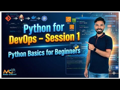 Python for DevOps: Session 1 | Python Basics for Beginners | AWS DevOps Telugu