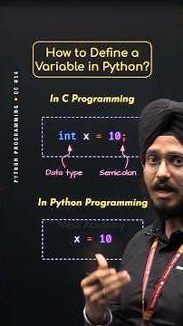 How to Define a Variable in Python? #Python #NesoAcademy #QuickConcepts