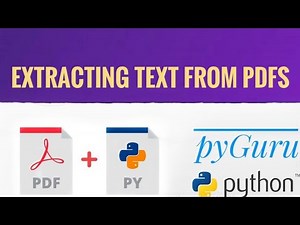 pyPDF 3 | Extracting texts from PDFs | pyGuru