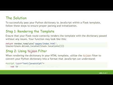 Handling Python Dictionaries in JavaScript Flask Templates