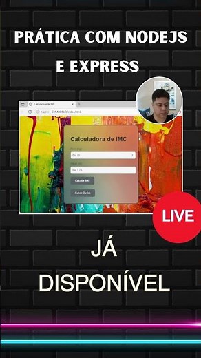 Calculadora de IMC com Node.js e Express salvando no JSON!
