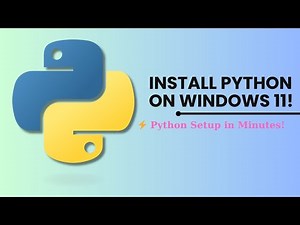 How to Install Python in Windows 11 (Latest Version 2025)
