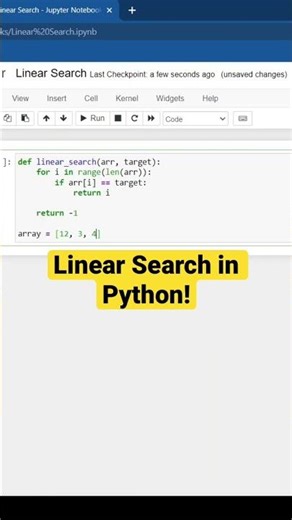 Linear Search in Python! #shorts #python #programming #coding