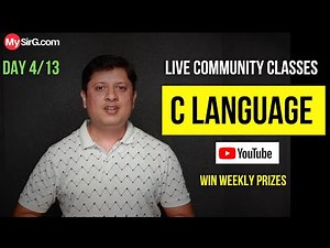 Output Instruction in C Language | Community LIVE Classes | Day-4
