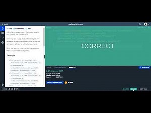 Are Equally Strong - Javascript - CodeSignal