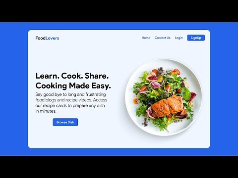 Food Recipe Website using Tailwind CSS, JavaScript & PHP | Ashutosh Hathidara