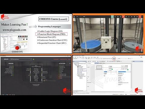 ✅ CODESYS Function-Block Tutorial | Dual Tank Project | CODESYS FBD | Lesson 12