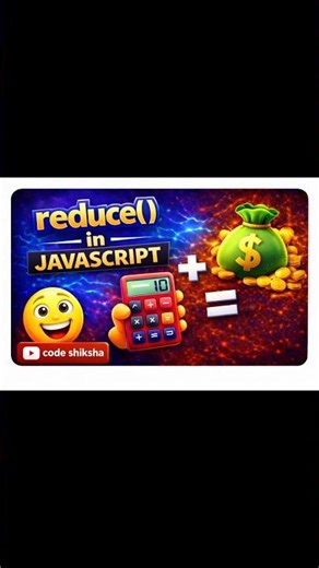 “Stop Using Loops for Sum ❌ Use reduce()” #javascript #webdevelopment #arraymethods #codeshiksha