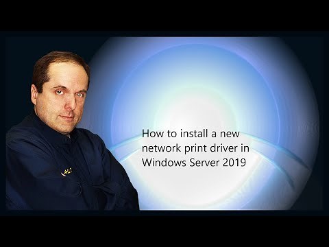 How to install a new network print driver in Windows Server 2019
