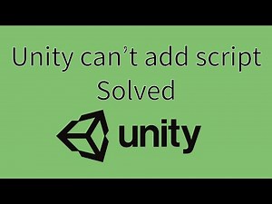 Can't add script component UNITY ERROR SOLVED