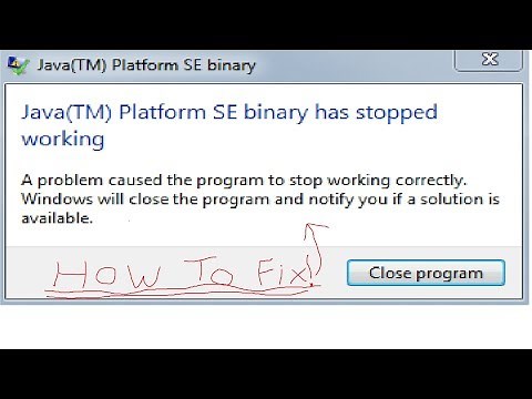 How to Fix Java(TM) Platform SE binary error for Minecraft