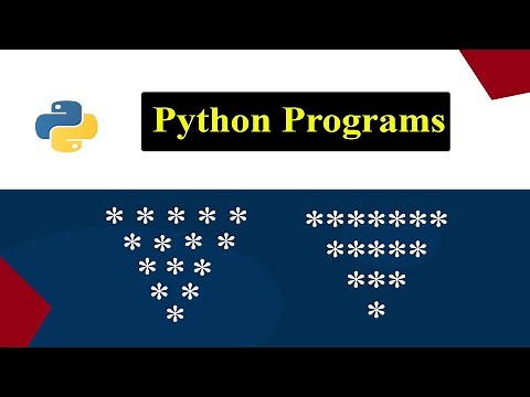 Printing Stars "*" in Triangle Shape | Inverse Pyramid | Python Pattern Program
