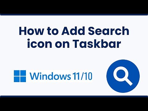 How to Add Search icon on Taskbar in Windows 10/11