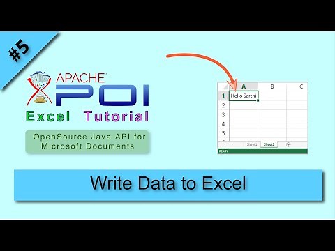 How to write data in excel sheet using Java POI,