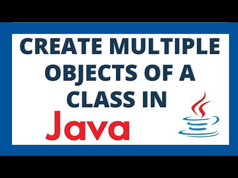 Create multiple objects in java using 2 ways | Multiple objects of a class using for loop and list