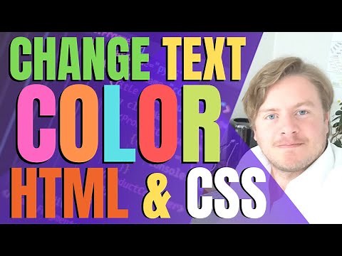 How to Change Text Color in HTML and CSS 2021
