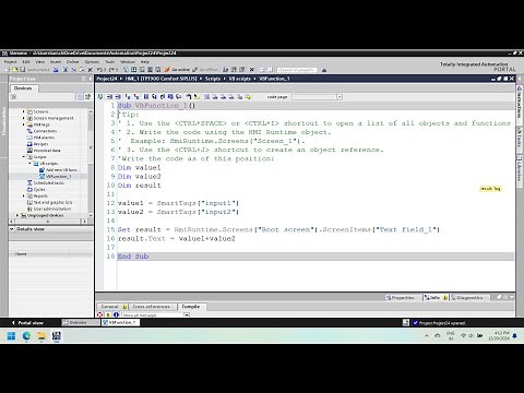 Visual Basic Script in WinCC flexible | Simple VBScript Example for siemens HMI