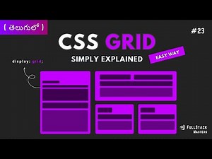 #23 Master CSS Grid Layout in One Video! 🔥🔥🔥 CSS Full Course in Telugu | Web Development #css