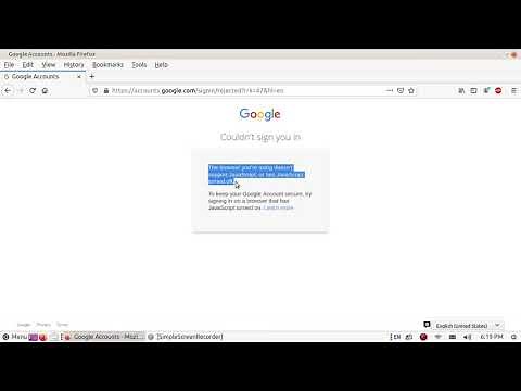 How to fix "Browser you're using doesn't support JavaScript or has JavaScript turned off" #Firefox