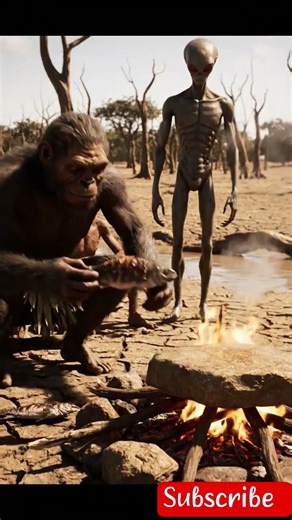 Life Millions Years Ago | Alien Teaching Cooking To Homonids