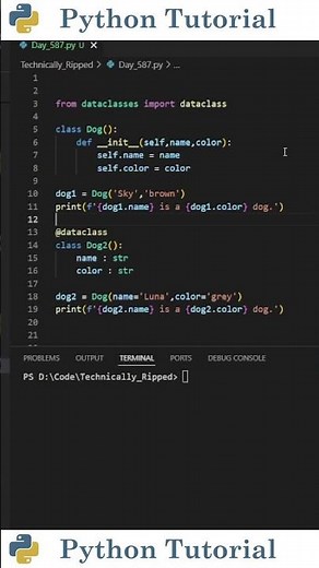 Python Dataclasses In 60 Seconds | Python Tutorial