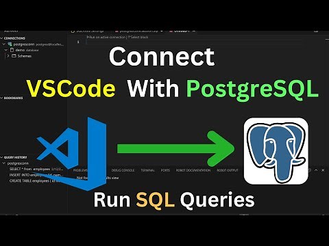 How to Connect VSCode With PostgreSQL Database | Run SQL Queries