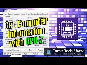 Get Computer Info with CPU Z