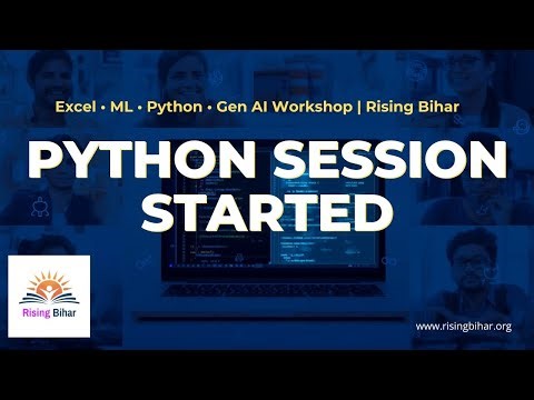Python for Beginners | First Class on Python Basics, Installation & Operators | Rising Bihar Lec- 4
